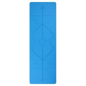 Tapis de Yoga bleu