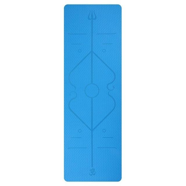 Tapis de Yoga bleu