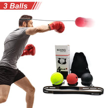 Charger l&#39;image dans la galerie, Bandeau de shadow boxing silicone avec 3 Balles de Combat différentes